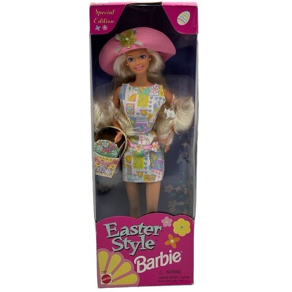 Mattel Vintage 1997 Easter Style Barbie In Box